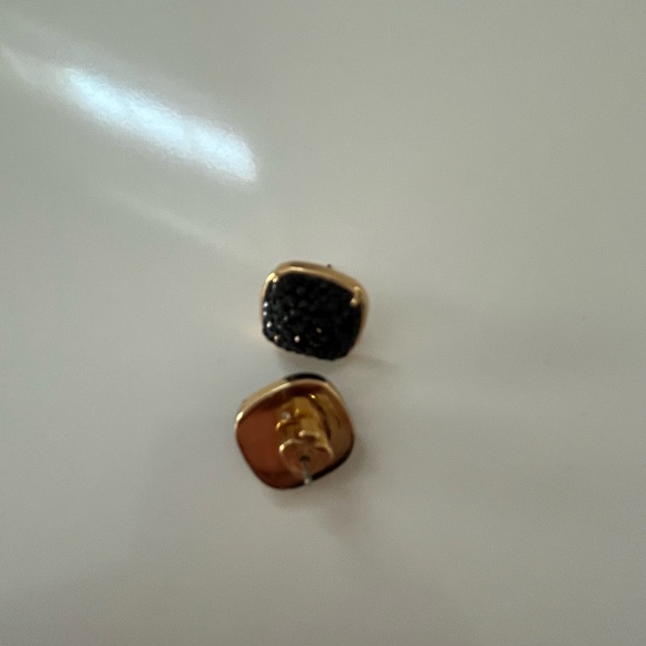 Kate Spade black stud sparkly earrings - Picture 3 of 4